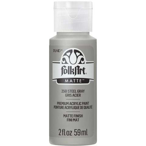 FolkArt ® Acrylic Colors - Steel Gray, 2 oz. - 2561