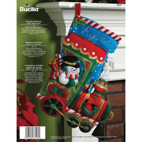 Bucilla ® Seasonal - Felt - Stocking Kits - Christmas Candy Express - 86147