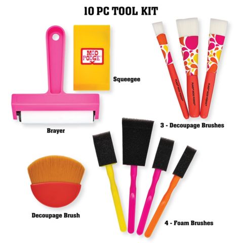 Mod Podge ® 10pc Tool Kit  - PROMOMPTOOLS