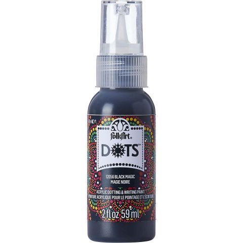 FolkArt® Dots™ Acrylic Paint - Black Magic, 2 oz. - 12056