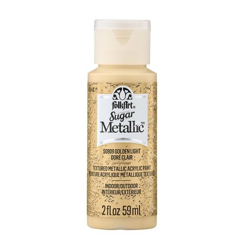 FolkArt ® Sugar Metallic™ Acrylic Paint - Golden Light, 2 oz. - 50909