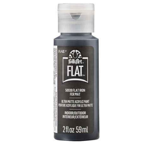 FolkArt ® Flat™ Ultra Matte Acrylic Paint - Flat Iron, 2 oz. - 50939