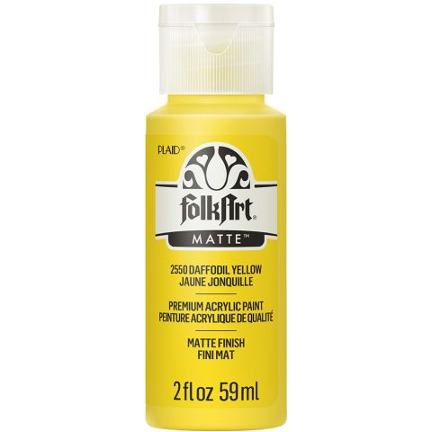 FolkArt ® Acrylic Colors - Daffodil Yellow, 2 oz. - 2550