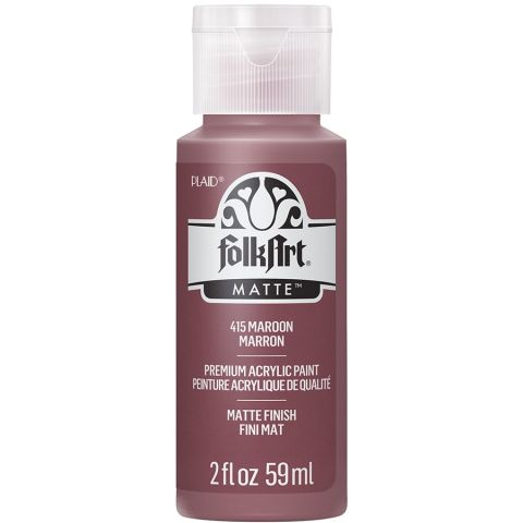 FolkArt ® Acrylic Colors - Maroon, 2 oz. - 415