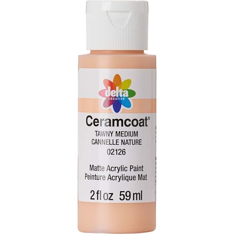 Delta Ceramcoat Acrylic Paint - Tawny Medium, 2 oz. - 021260202W