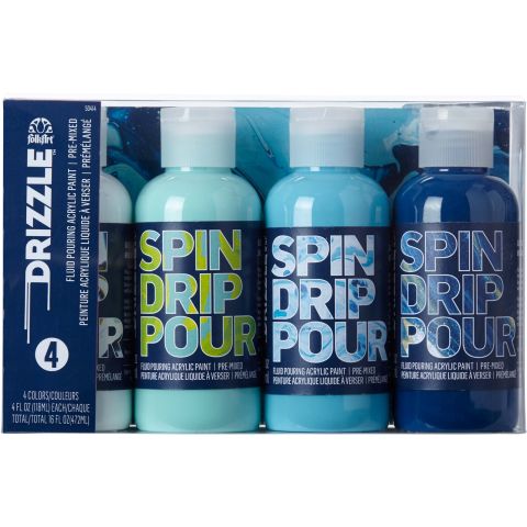 FolkArt ® Drizzle™ Paint Set Surf's Up, 4 pc. - 50414