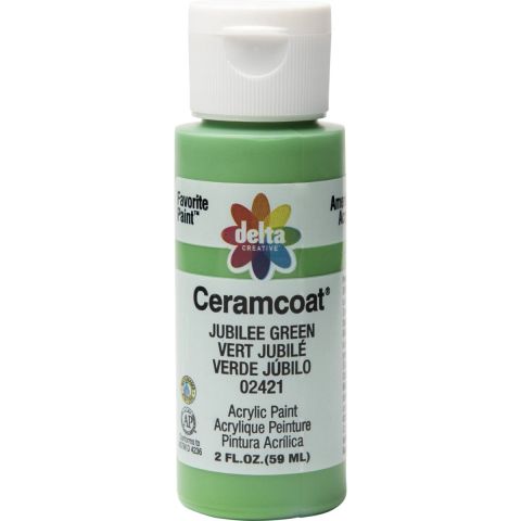 Delta Ceramcoat Acrylic Paint - Jubilee Green, 2 oz. - 024210202W