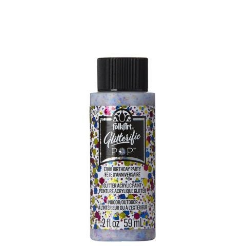 FolkArt ® Glitterific POP™ Acrylic Paint - Birthday Party, 2 oz. - 12001