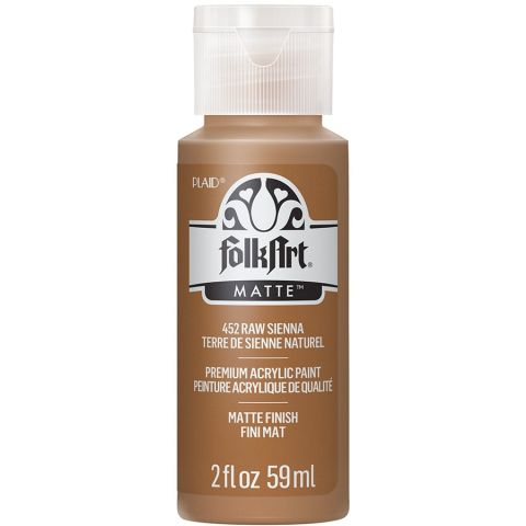 FolkArt ® Acrylic Colors - Raw Sienna, 2 oz. - 452