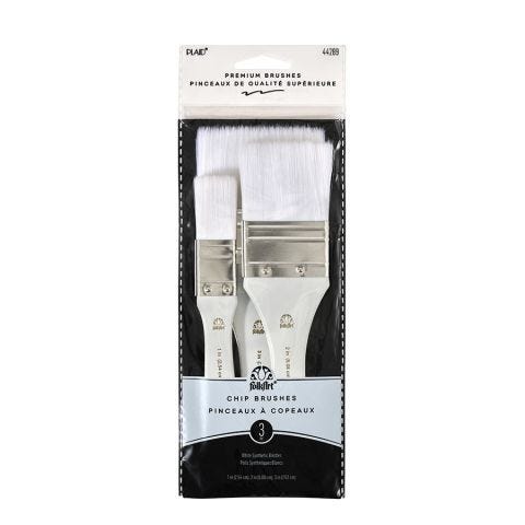 Plaid ® Brush Sets - White Nylon Chip Set - 44289