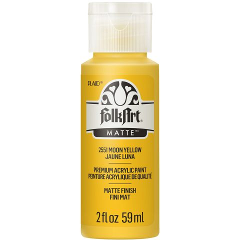 FolkArt ® Acrylic Colors - Moon Yellow, 2 oz. - 2551