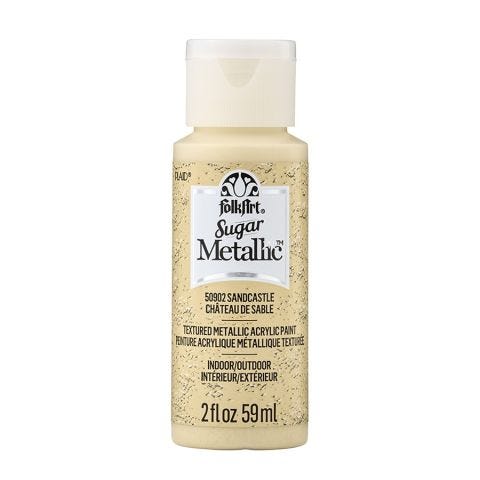 FolkArt ® Sugar Metallic™ Acrylic Paint - Sandcastle, 2 oz. - 50902