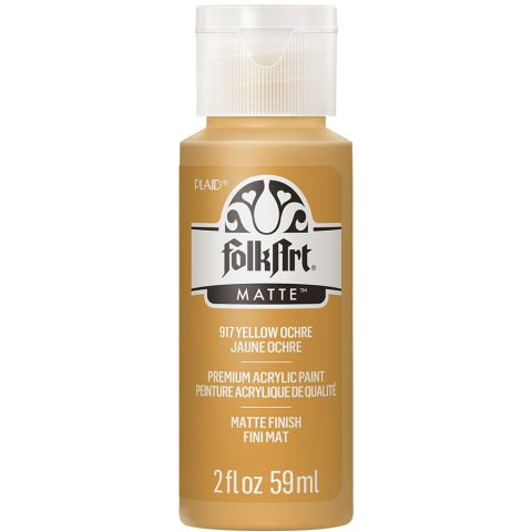 FolkArt ® Acrylic Colors - Yellow Ochre, 2 oz. - 917