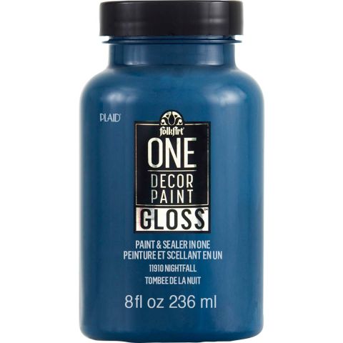 FolkArt ® One Décor Paint™ Gloss - Nightfall, 8 oz. - 11910