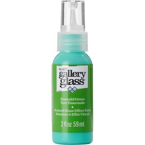 Gallery Glass ® Stained Glass Effect Paint - Emerald Green, 2 oz. - 19709