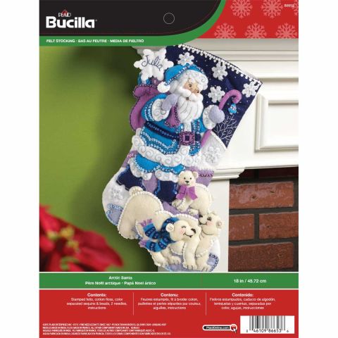 Bucilla ® Seasonal - Felt - Stocking Kits - Arctic Santa - 86653