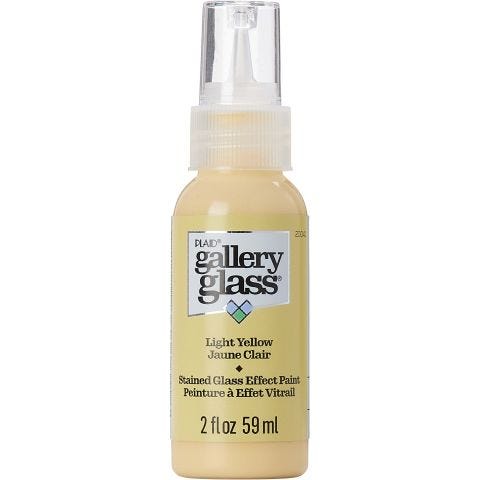 Gallery Glass ® Stained Glass Effect Paint - Light Yellow, 2 oz. - 20041