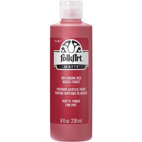 FolkArt ® Acrylic Colors - Engine Red, 8 oz. - 994