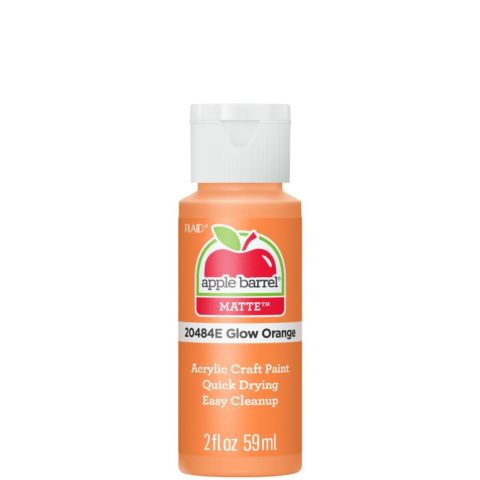 Apple Barrel ® - Glow-In-The-Dark Orange, 2 oz. - 20484