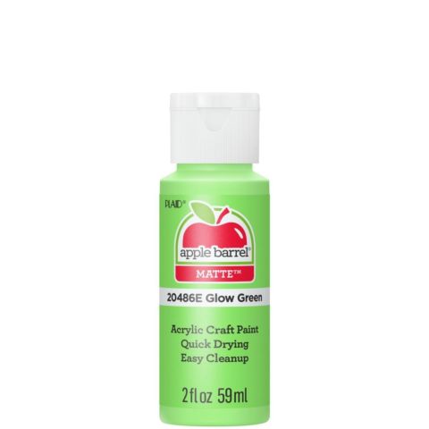 Apple Barrel ® - Glow-In-The-Dark Green, 2 oz. - 20486