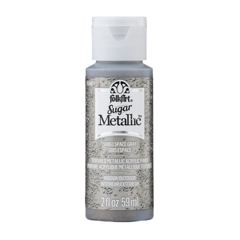 FolkArt ® Sugar Metallic™ Acrylic Paint - Space Gray, 2 oz. - 50863