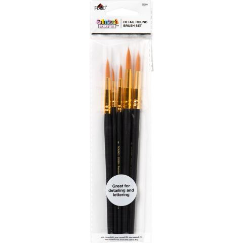 Plaid ® Painter's Palette™ Detail Round Brush Set, 5 pcs. - 23259