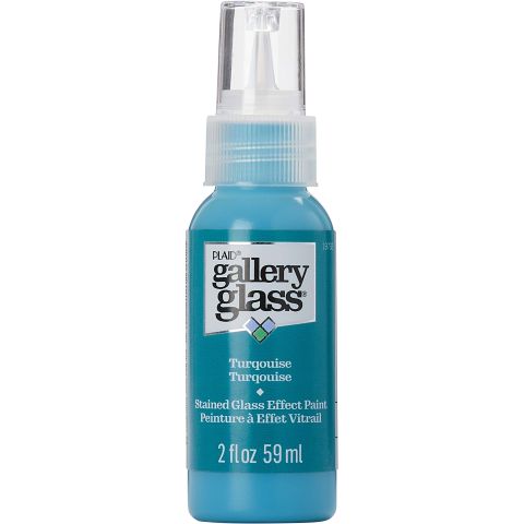 Gallery Glass ® Stained Glass Effect Paint - Turquoise, 2 oz. - 19732