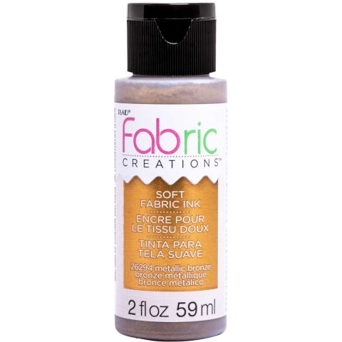 Fabric Creations™ Soft Fabric Inks - Metallic Bronze, 2 oz. - 26294