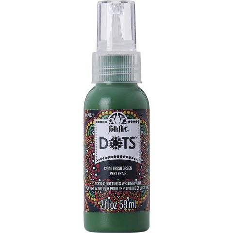 FolkArt® Dots™ Acrylic Paint - Fresh Green, 2 oz. - 12046