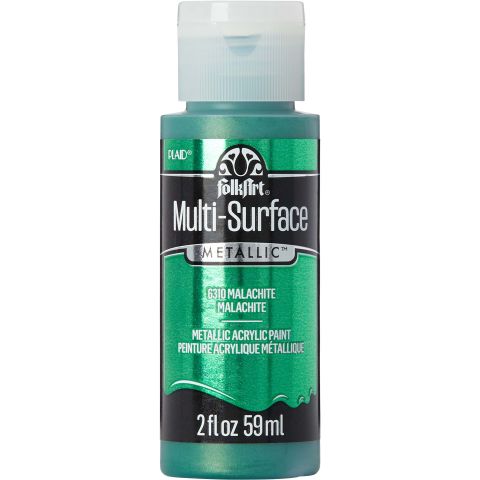 FolkArt ® Multi-Surface Metallic Acrylic Paints - Malachite, 2 oz. - 6310