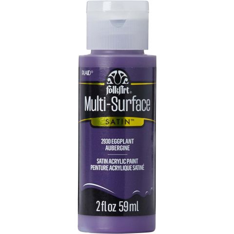 FolkArt ® Multi-Surface Satin Acrylic Paints - Eggplant, 2 oz. - 2930