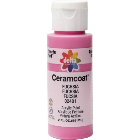 Delta Ceramcoat Acrylic Paint - Fuchsia, 2 oz. - 024810202W