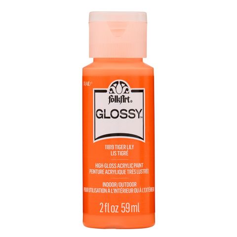 FolkArt Glossy Acrylic Paint - Tiger Lily, 2 oz. - 11819