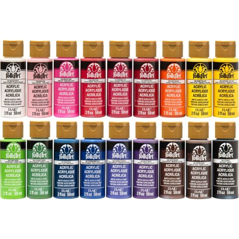 FolkArt ® Acrylic Colors Best Sellers 18 pc, Set 1 - PROMOFAI