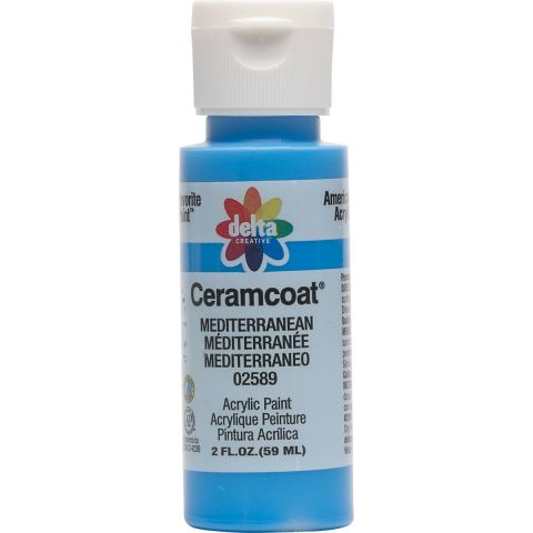 Delta Ceramcoat Acrylic Paint - Mediterranean, 2 oz. - 025890202W