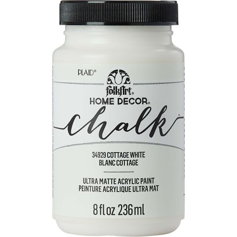 FolkArt Home Decor Chalk - Cottage White, 8 oz. - 34929