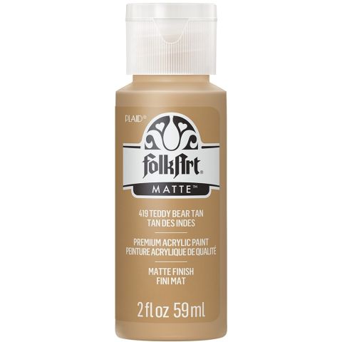 FolkArt ® Acrylic Colors - Teddy Bear Tan, 2 oz. - 419