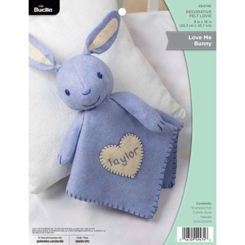 Bucilla ® Baby - Felt - Crib Ensembles - Love Me Bunny - Lovie - 49474E