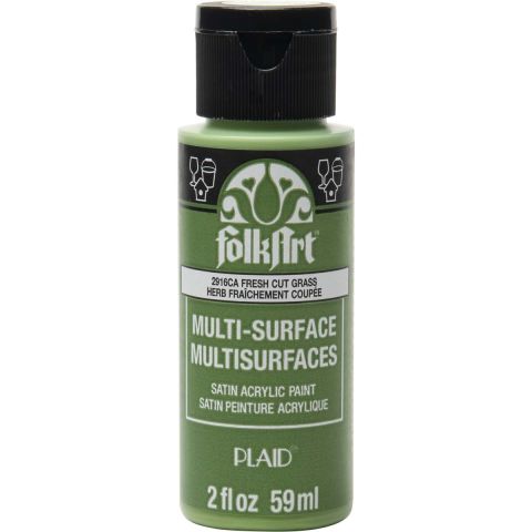 FolkArt ® Multi-Surface Satin Acrylic Paints - Freshcut Grass, 2 oz. - 2916