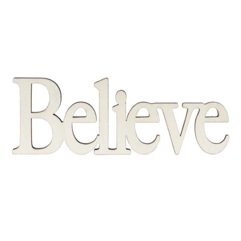 Plaid ® Wood Surfaces - Laser Cut Word - Believe 7" - 56865