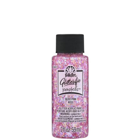 FolkArt ® Glitterific Pastels™ - Pink, 2oz. - 36392