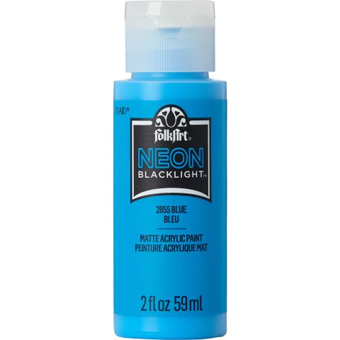 FolkArt ® Neon Blacklight™ Colors - Blue, 2 oz. - 2855