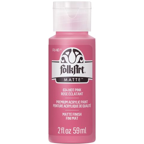 FolkArt ® Acrylic Colors - Hot Pink, 2 oz. - 634