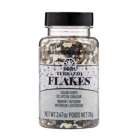 FolkArt ® Terrazzo Flakes - Brown Multi, 2.47 oz. - 49940