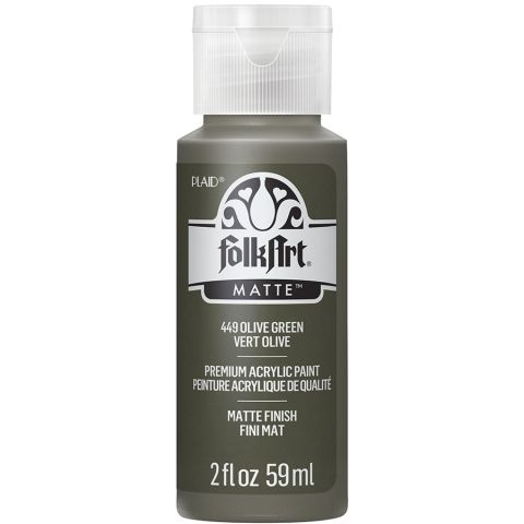 FolkArt ® Acrylic Colors - Olive Green, 2 oz. - 449