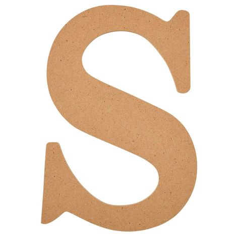 Plaid ® Wood Surfaces - 8 inch MDF Letter - S - 63598