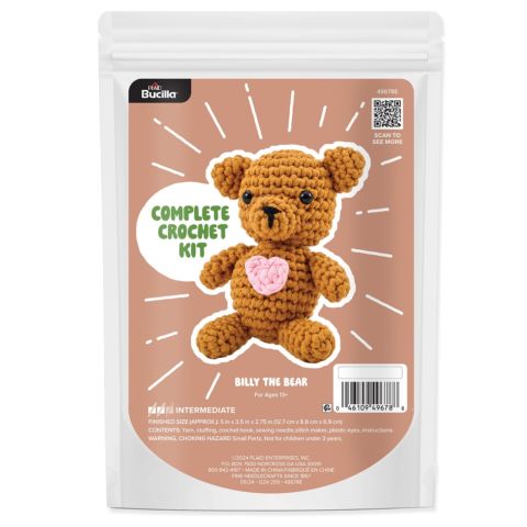 Billy the Bear - Amigurumi Crochet Kit - 49678E