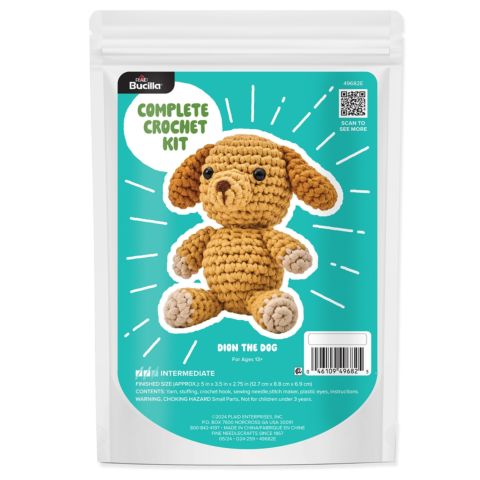 Dion the Dog - Amigurumi Crochet Kit - 49682E