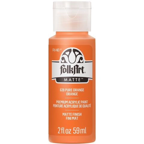 FolkArt ® Acrylic Colors - Pure Orange, 2 oz. - 628