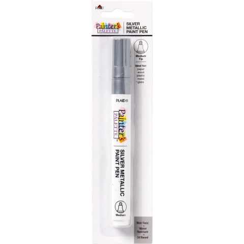 Plaid ® Painter's Palette™ Metallic Paint Pen - Silver - 23266